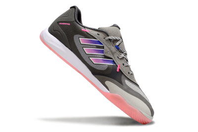 Men's Adidas Fevernova IC Football Shoes - Grey/Purple/Pink