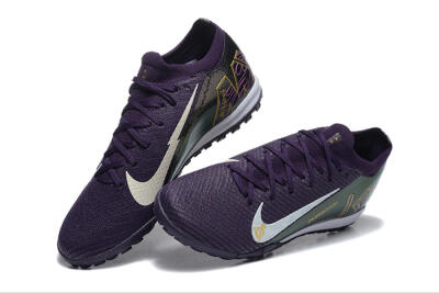 Men's Nike Air Zoom Mercurial Vapor 16 Elite TF Football Shoes - Purple/White/Gold