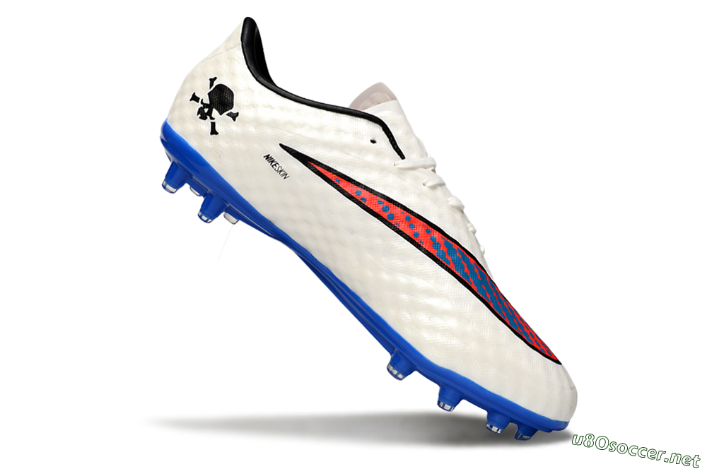 Men's Nike Hypervenom Phantom FG Football Boots - White/Red/Blue 4
