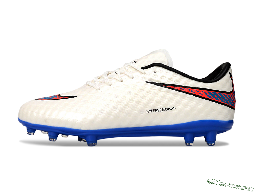 Men's Nike Hypervenom Phantom FG Football Boots - White/Red/Blue 0