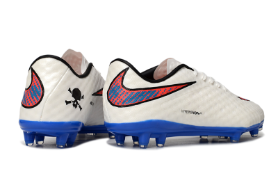 Men's Nike Hypervenom Phantom FG Football Boots - White/Red/Blue