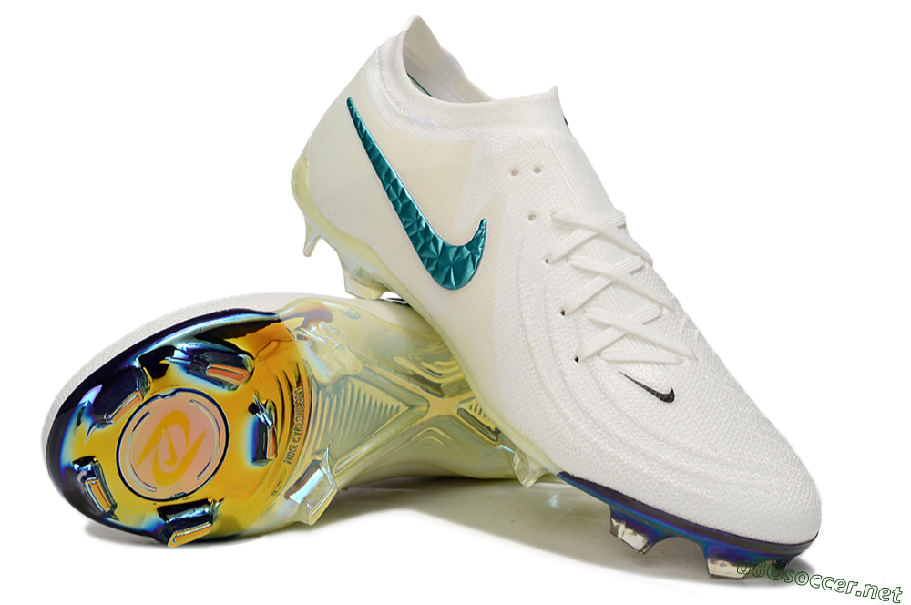 Men's Nike Phantom GX Elite FG Football Boots - Beige/Blue/Black 3