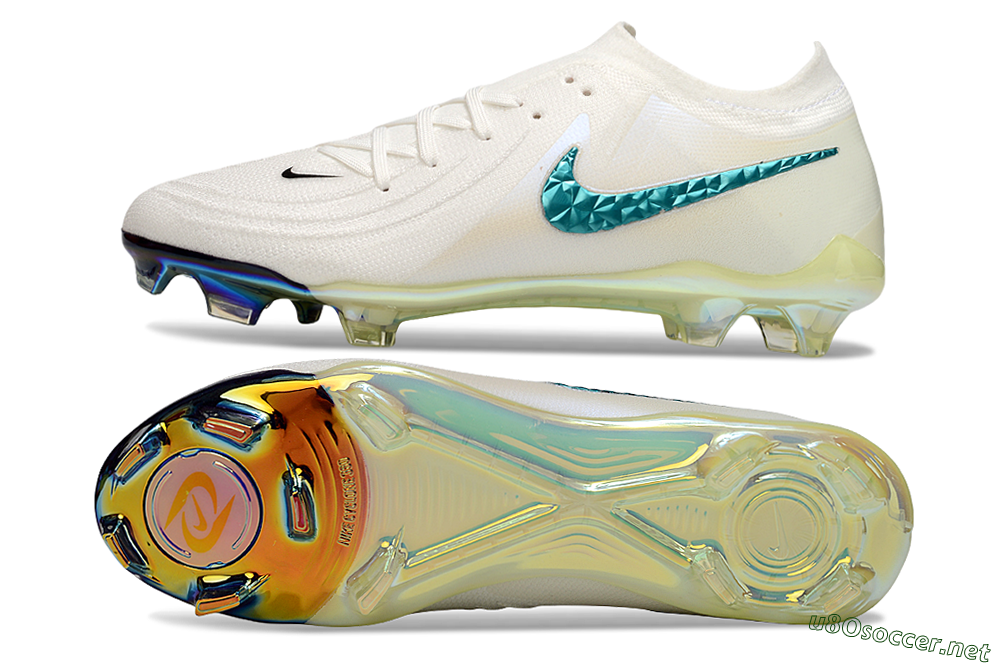 Men's Nike Phantom GX Elite FG Football Boots - Beige/Blue/Black 1