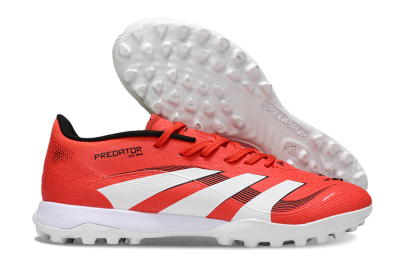 Men's Adidas Predator 24 Elite TF Football Shoes - Red/White/Black