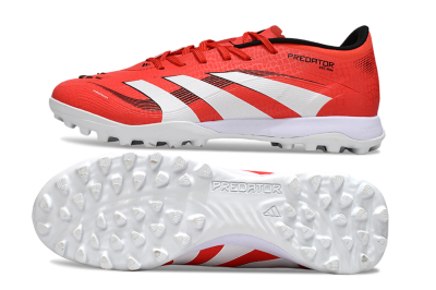 Men's Adidas Predator 24 Elite TF Football Shoes - Red/White/Black