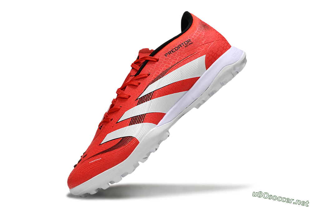 Men's Adidas Predator 24 Elite TF Football Shoes - Red/White/Black 4