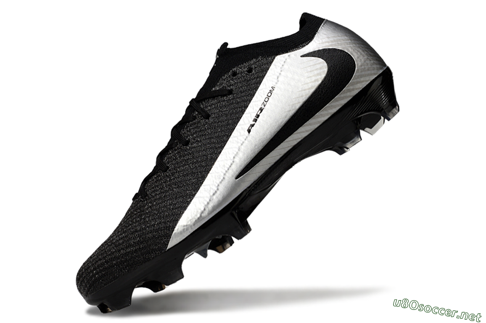 Unisex Nike Air Zoom Mercurial Vapor 16 Elite FG Football Boots - Black/Silver 5