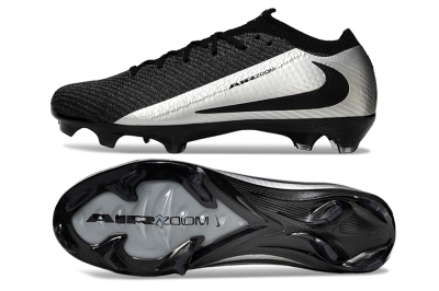 Unisex Nike Air Zoom Mercurial Vapor 16 Elite FG Football Boots - Black/Silver