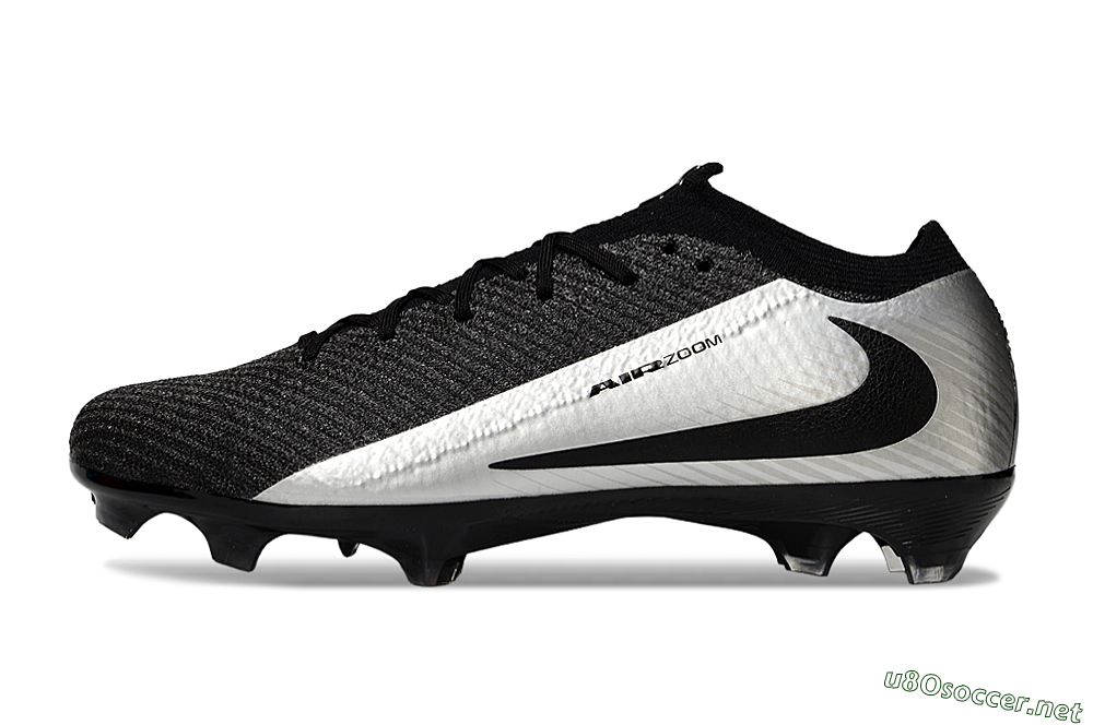 Unisex Nike Air Zoom Mercurial Vapor 16 Elite FG Football Boots - Black/Silver 0