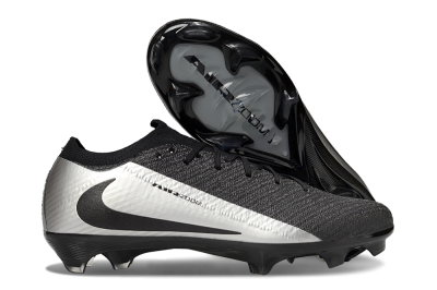 Unisex Nike Air Zoom Mercurial Vapor 16 Elite FG Football Boots - Black/Silver