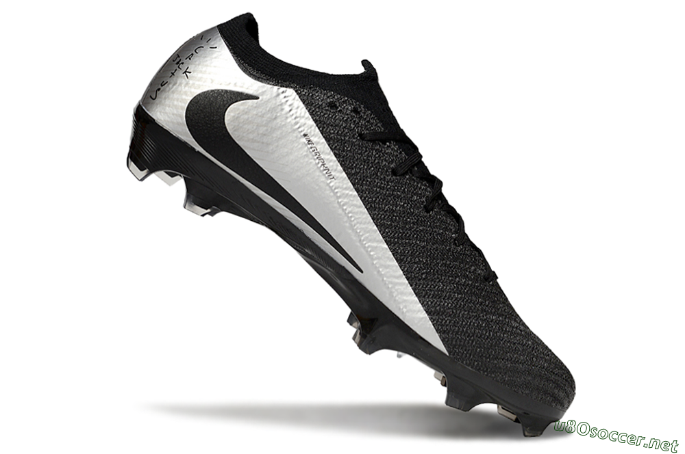Unisex Nike Air Zoom Mercurial Vapor 16 Elite FG Football Boots - Black/Silver 4