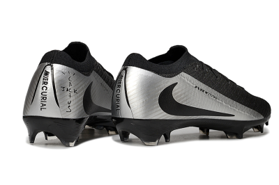 Unisex Nike Air Zoom Mercurial Vapor 16 Elite FG Football Boots - Black/Silver