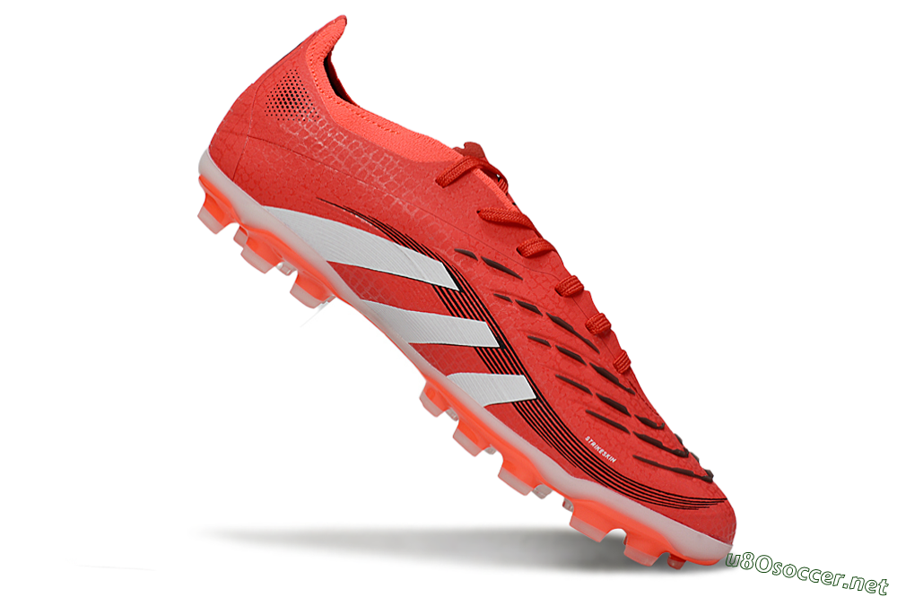 Unisex Adidas Predator 25 Elite TF Football Shoes - Red/White/Black 4