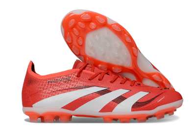 Unisex Adidas Predator 25 Elite TF Football Shoes - Red/White/Black