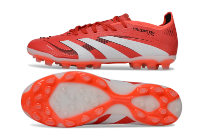 Unisex Adidas Predator 25 Elite TF Football Shoes - Red/White/Black