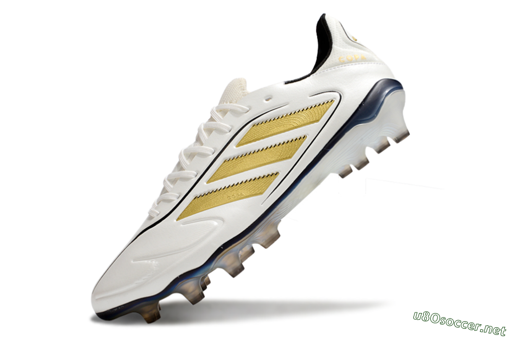 Men's Adidas Copa Pure 3 Elite FG Football Boots - White/Gold/Black 5