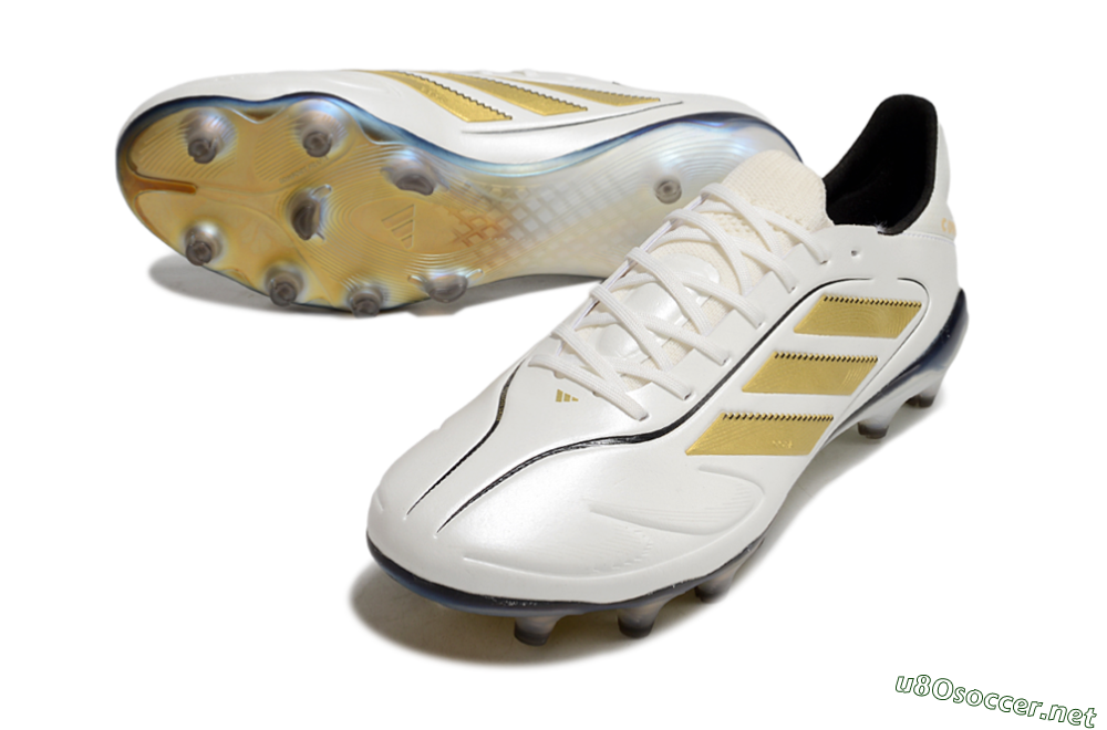 Men's Adidas Copa Pure 3 Elite FG Football Boots - White/Gold/Black 3