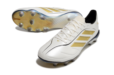 Men's Adidas Copa Pure 3 Elite FG Football Boots - White/Gold/Black