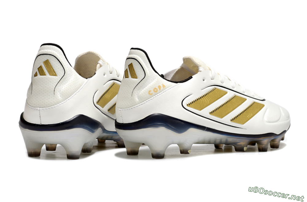 Men's Adidas Copa Pure 3 Elite FG Football Boots - White/Gold/Black 6