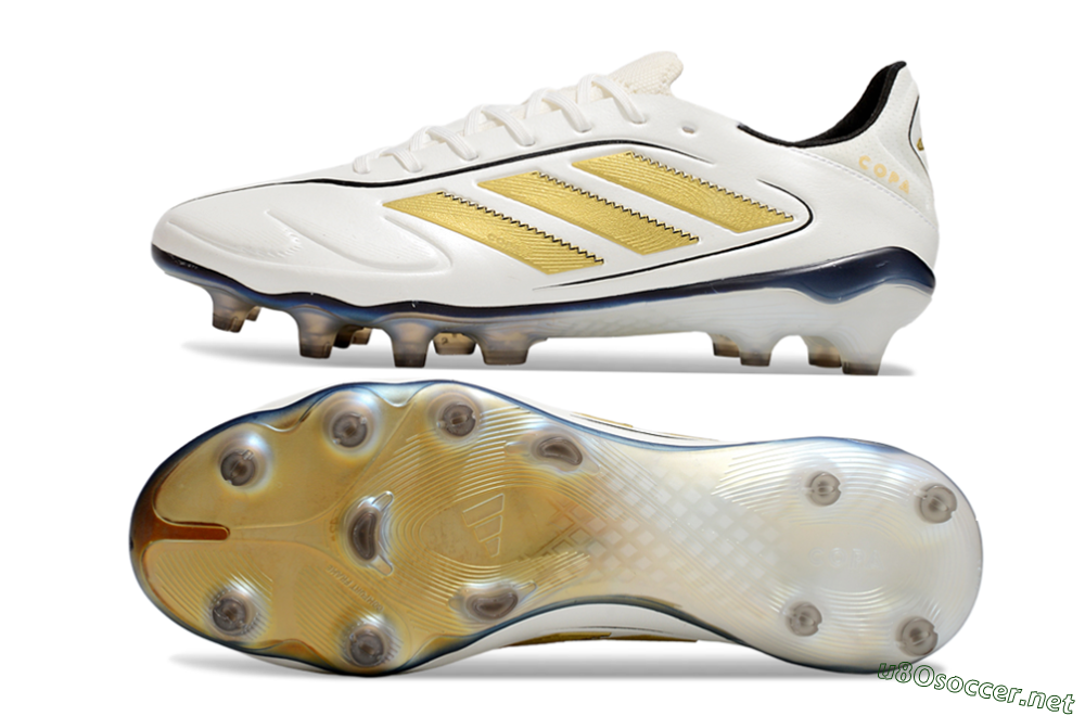 Men's Adidas Copa Pure 3 Elite FG Football Boots - White/Gold/Black 1