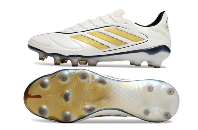 Men's Adidas Copa Pure 3 Elite FG Football Boots - White/Gold/Black