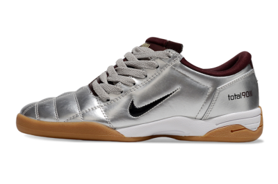 Men's Nike Total 90 II IC Football Shoes - Silver/Black/White
