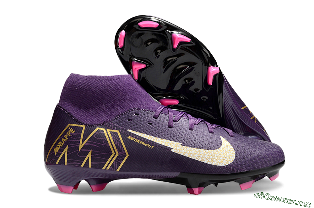 Men's Nike Air Zoom Mercurial Superfly 10 Academy FG Football Boots - Purple/White/Gold 2
