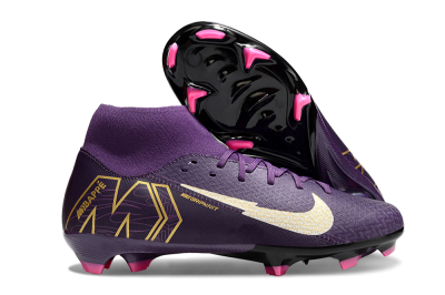 Men's Nike Air Zoom Mercurial Superfly 10 Academy FG Football Boots - Purple/White/Gold