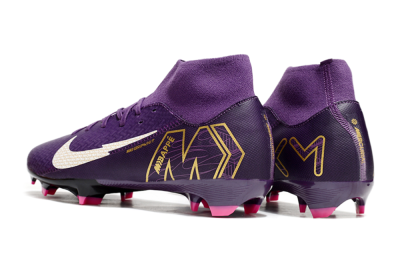 Men's Nike Air Zoom Mercurial Superfly 10 Academy FG Football Boots - Purple/White/Gold