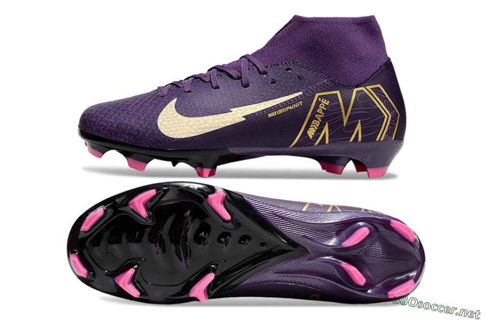 Men's Nike Air Zoom Mercurial Superfly 10 Academy FG Football Boots - Purple/White/Gold 1