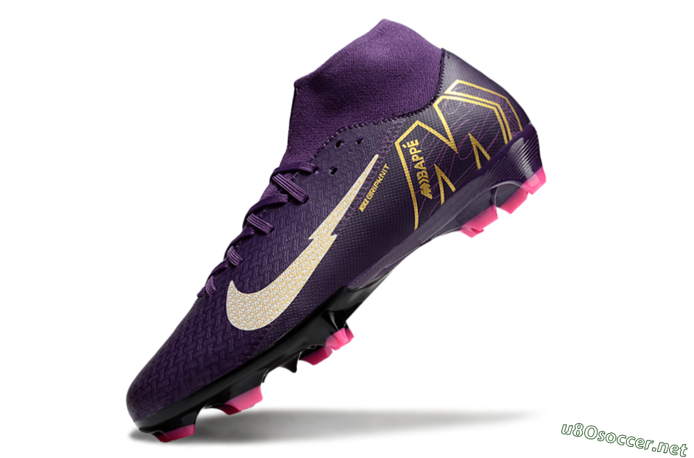 Men's Nike Air Zoom Mercurial Superfly 10 Academy FG Football Boots - Purple/White/Gold 5