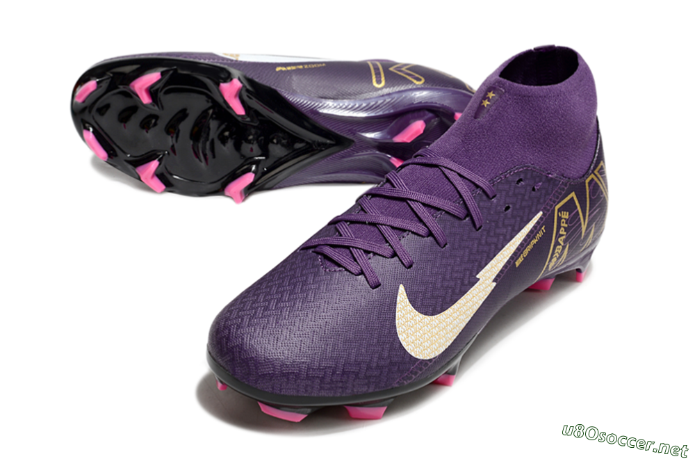 Men's Nike Air Zoom Mercurial Superfly 10 Academy FG Football Boots - Purple/White/Gold 3