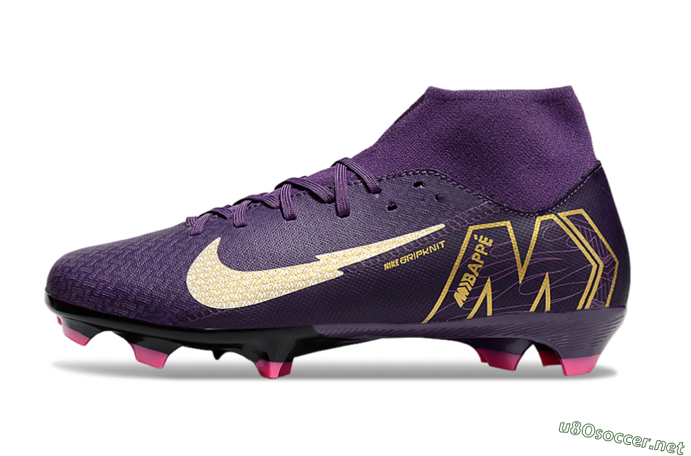 Men's Nike Air Zoom Mercurial Superfly 10 Academy FG Football Boots - Purple/White/Gold 0