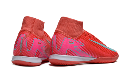 Men's Nike Air Zoom Mercurial Superfly 10 Elite IC Football Shoes - Red/Jade/Pink