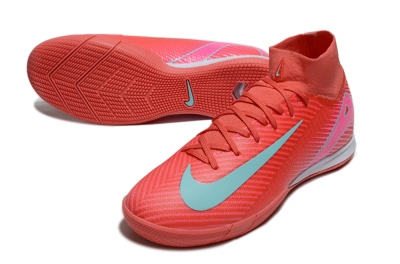 Men's Nike Air Zoom Mercurial Superfly 10 Elite IC Football Shoes - Red/Jade/Pink