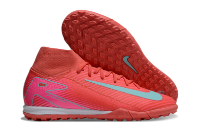 Unisex Nike Air Zoom Mercurial Superfly 10 Elite TF Football Shoes - Red/Jade/Pink