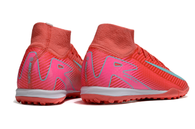 Unisex Nike Air Zoom Mercurial Superfly 10 Elite TF Football Shoes - Red/Jade/Pink