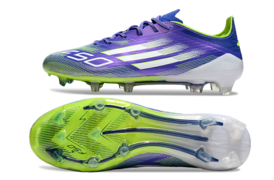 Men's Adidas F50 Elite FG Football Boots - Purple/Yellow/White