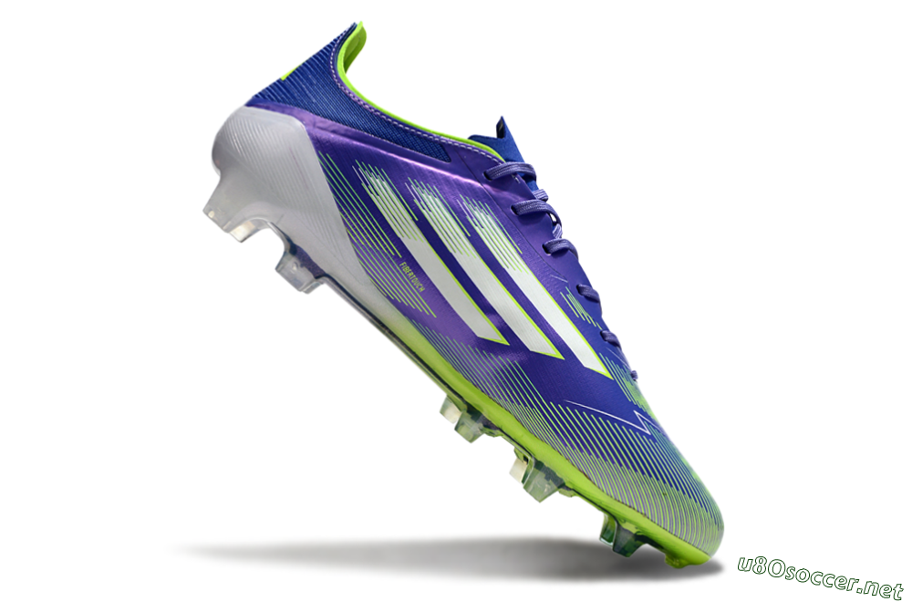 Men's Adidas F50 Elite FG Football Boots - Purple/Yellow/White 4