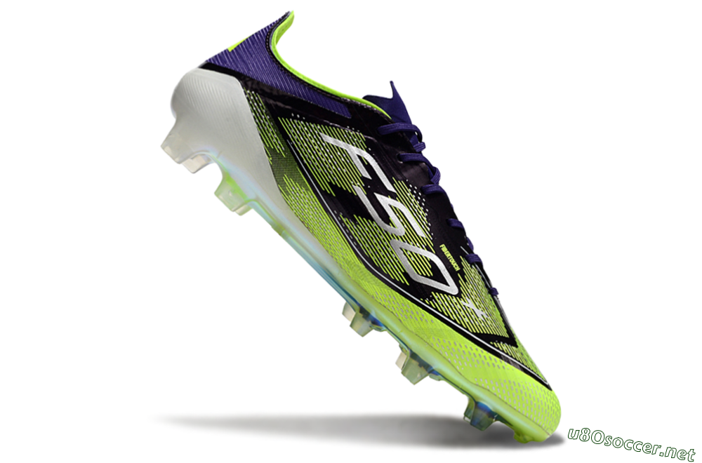 Men's Adidas F50 Elite FG Football Boots - Purple/Yellow/White 4