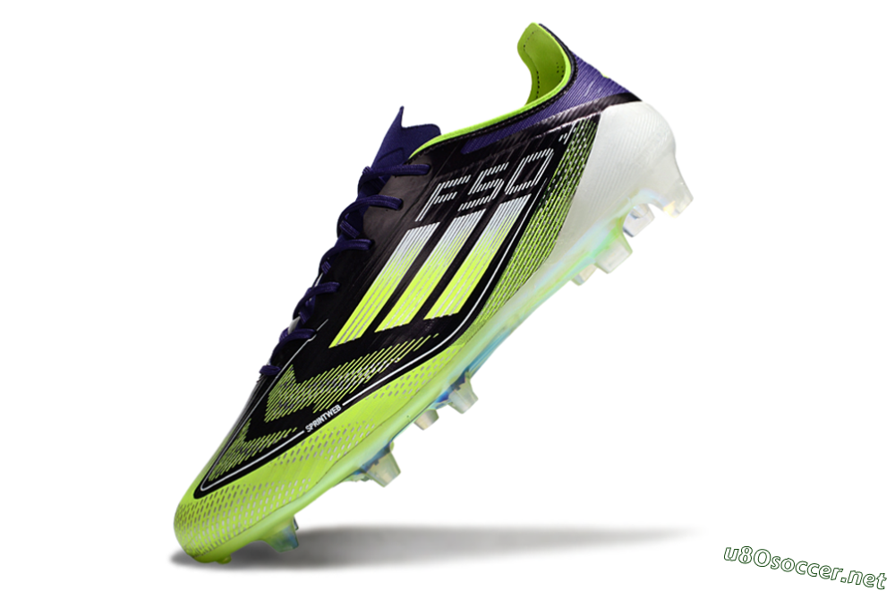 Men's Adidas F50 Elite FG Football Boots - Purple/Yellow/White 5