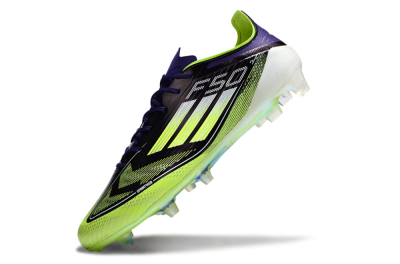 Men's Adidas F50 Elite FG Football Boots - Purple/Yellow/White