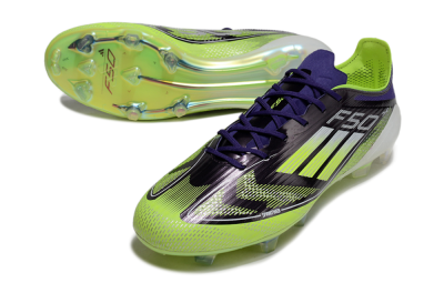Men's Adidas F50 Elite FG Football Boots - Purple/Yellow/White