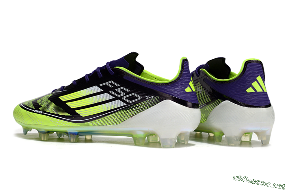 Men's Adidas F50 Elite FG Football Boots - Purple/Yellow/White 6
