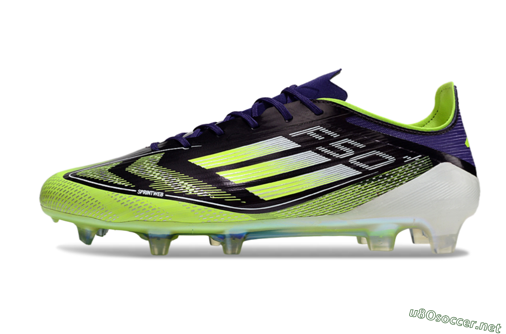 Men's Adidas F50 Elite FG Football Boots - Purple/Yellow/White 0