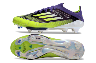 Men's Adidas F50+ Elite Lightstrike Pro FG Football Boots - Purple/Yellow/White