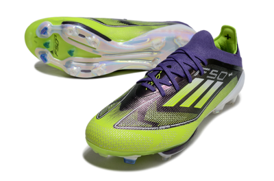 Men's Adidas F50+ Elite Lightstrike Pro FG Football Boots - Purple/Yellow/White