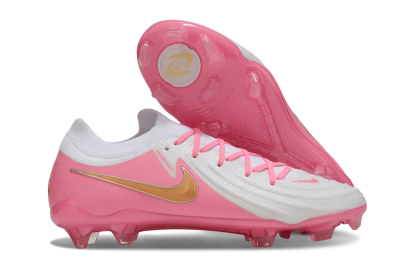 Men's Nike Phantom GX Elite FG Football Boots - White/Pink/Gold