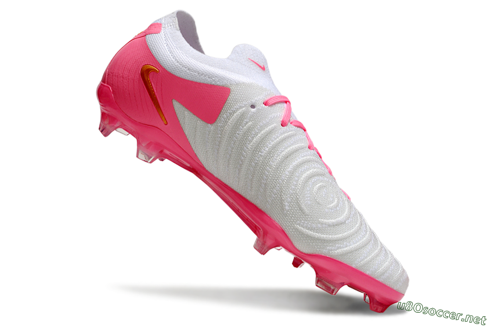 Men's Nike Phantom GX Elite FG Football Boots - White/Pink/Gold 4
