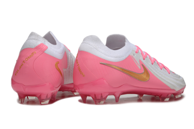 Men's Nike Phantom GX Elite FG Football Boots - White/Pink/Gold